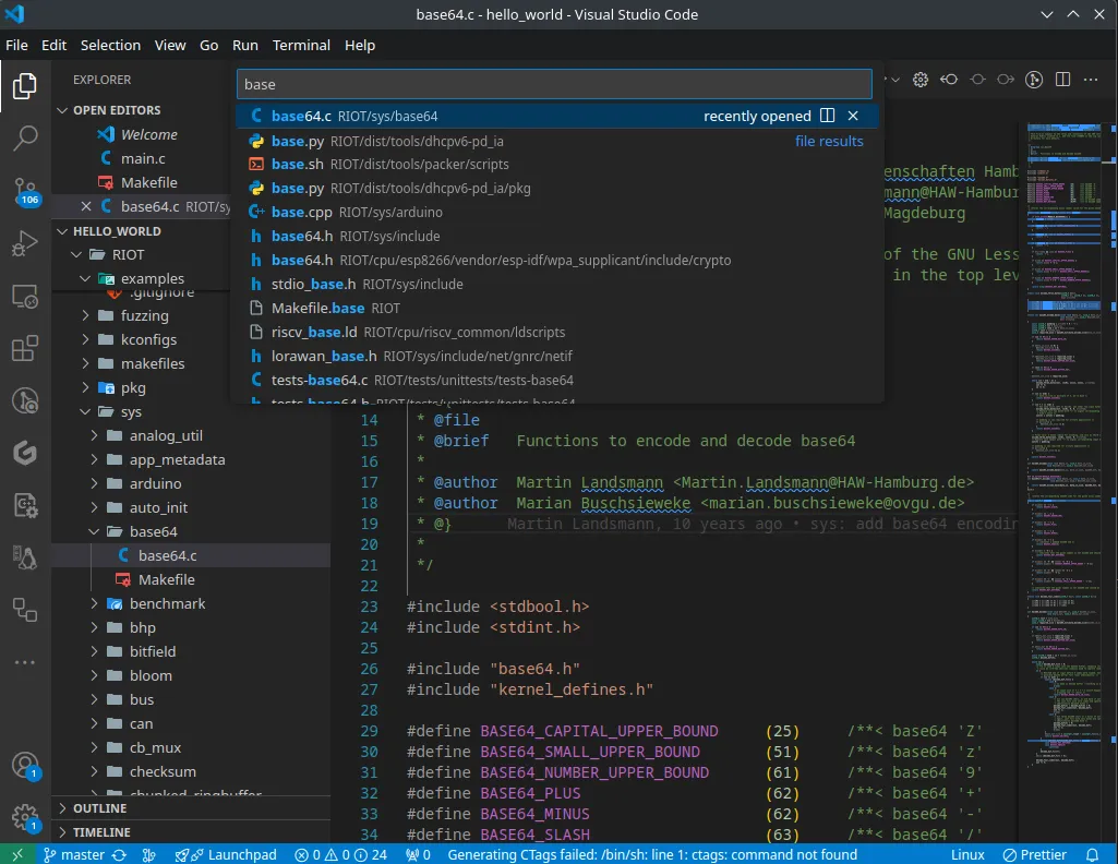 RIOT Source Code